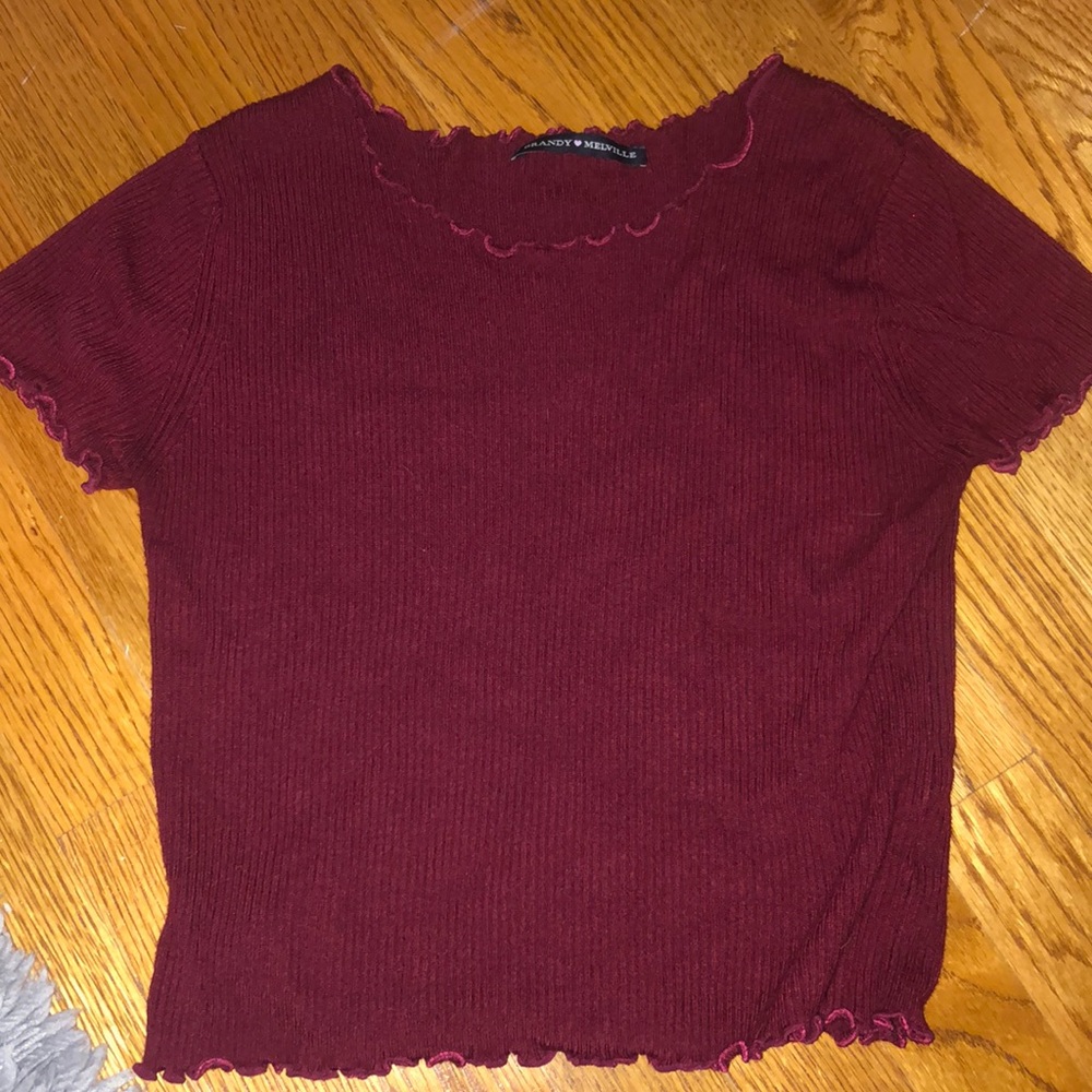 Maroon brandy crop top!! So cute!!